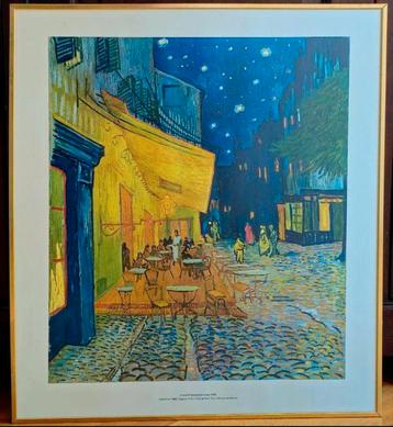 VINCENT VAN GOGH "Caféterras bij Nacht" Kunstreproduktie beschikbaar voor biedingen
