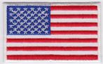 USA vlag stoffen opstrijk patch embleem #1, Ophalen of Verzenden, Nieuw