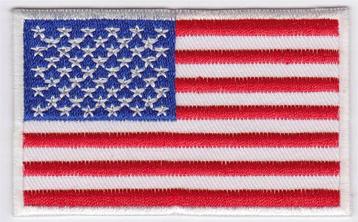 USA vlag stoffen opstrijk patch embleem #1 beschikbaar voor biedingen