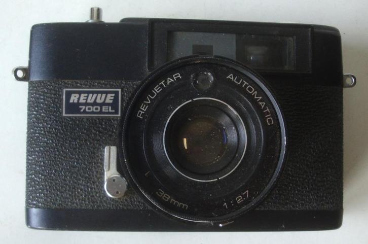 Revue 700 EL analoog fototoestel met Revuetar 1:2.7 38 mm le, Audio, Tv en Foto, Fotocamera's Analoog, Zo goed als nieuw, Compact