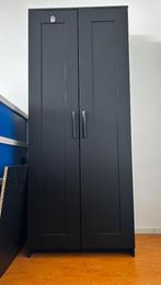 Kleding kast IKEA zwart BRIMNES, Ophalen, Zwart, Met hangruimte, 50 tot 100 cm