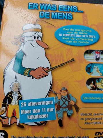 Dvd box serie er was eens  ...de mens educatieve  tekenfilm beschikbaar voor biedingen