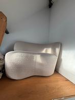 WOOOD fauteuil Stone crème bouclé stof met leuning rechts, Huis en Inrichting, Fauteuils, Ophalen, 75 tot 100 cm, Zo goed als nieuw