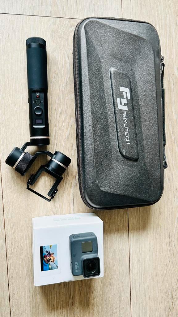 Gopro hero 5 black en feiyutech G6 gimball, Audio, Tv en Foto, Actiecamera's, Zo goed als nieuw, GoPro, Ophalen of Verzenden