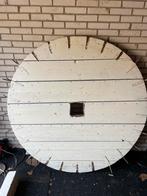 Historisch hijswiel met spil en gaffels DIY tafel of bar, Antiek en Kunst, Ophalen
