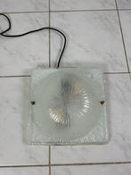 Vintage glazen plafondlamp plafonniere, Ophalen of Verzenden, Gebruikt, Glas, Vintage