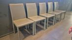 Stoelen 5 stuks, Huis en Inrichting, Stoelen, Ophalen, Gebruikt, Grijs, Vijf, Zes of meer stoelen