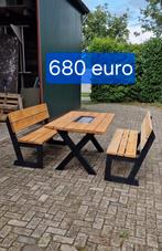 BBQ Eettafels grenen hout 90mx1,80m, Huis en Inrichting, Nieuw, BBQ tafel, 100 tot 150 cm, Grenenhout