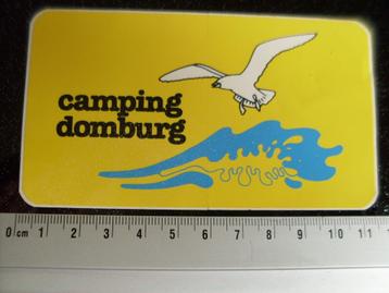 sticker camping domburg logo meeuw zee vintage beschikbaar voor biedingen