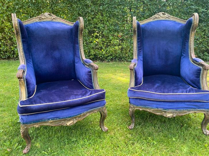 Twee Lodewijk Stijl Stoelen, Antiek en Kunst, Antiek | Meubels | Stoelen en Banken, Ophalen of Verzenden