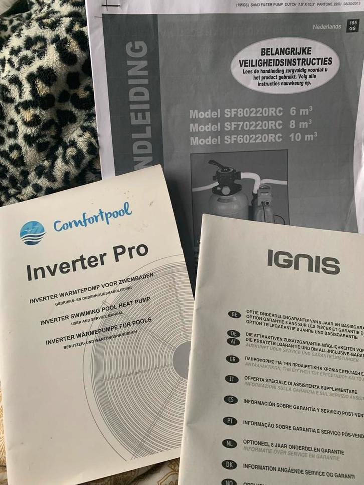 Comfortpool Inverter Pro Warmtepomp + toebehoren, Tuin en Terras, Zwembaden, Gebruikt, Opzetzwembad, 80 tot 120 cm, 400 cm of meer