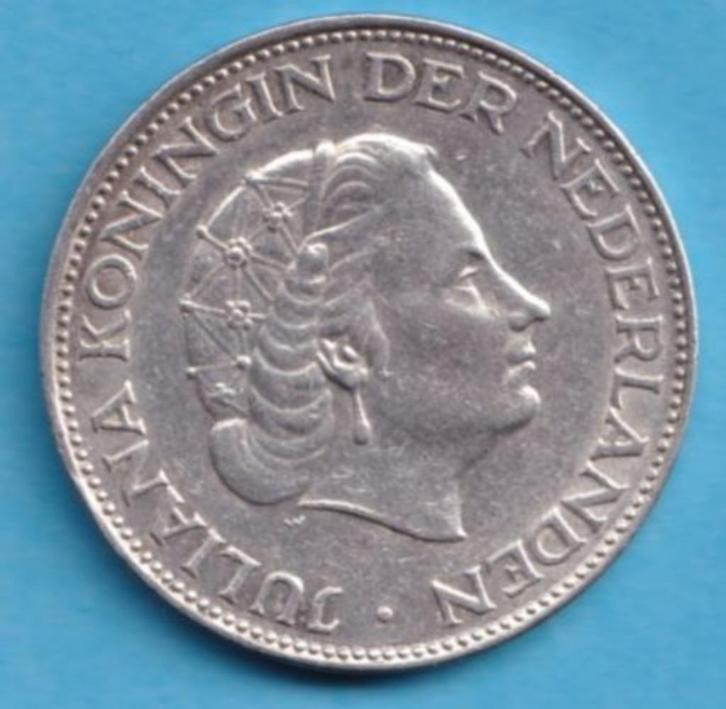(KD74) Nederland 2,5 gulden 1960, Postzegels en Munten, Munten | Nederland, Losse munt, 2½ gulden, Koningin Juliana, Zilver, Verzenden