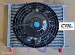 Universal 30 Row Engine Transmission 10an Oil Cooler + 7"fan, Auto-onderdelen, Nieuw, Ophalen of Verzenden