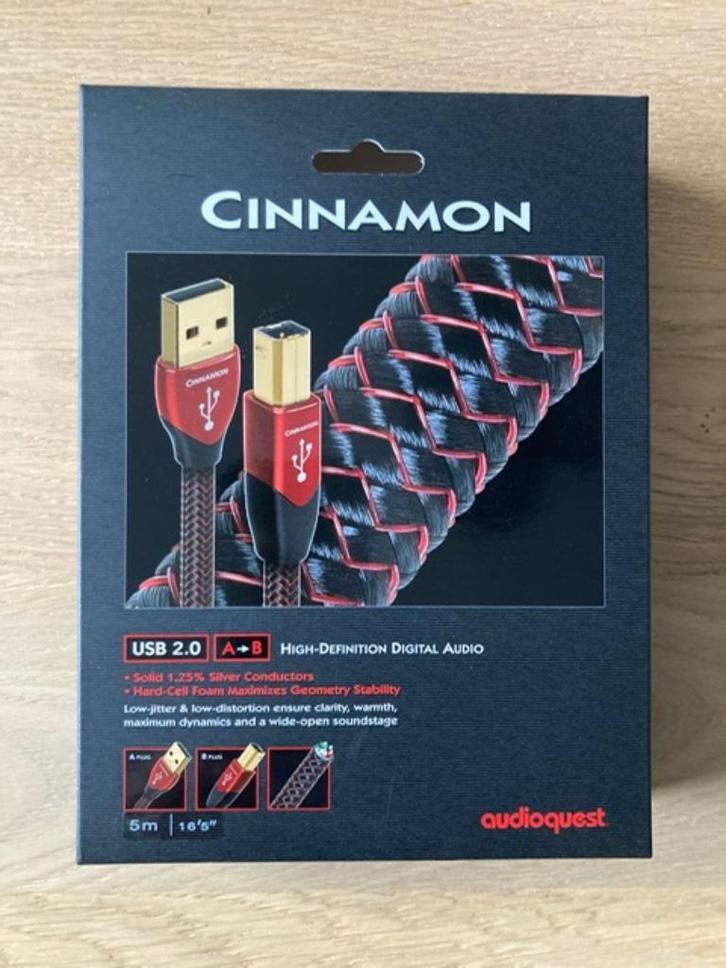 AudioQuest Cinnamon USB kabel 2.0, Audio, Tv en Foto, Audiokabels en Televisiekabels, Zo goed als nieuw, Overige kabels, 2 tot 5 meter