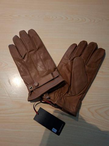 Bruine lederen handschoenen - Nieuw! Maat 10 beschikbaar voor biedingen