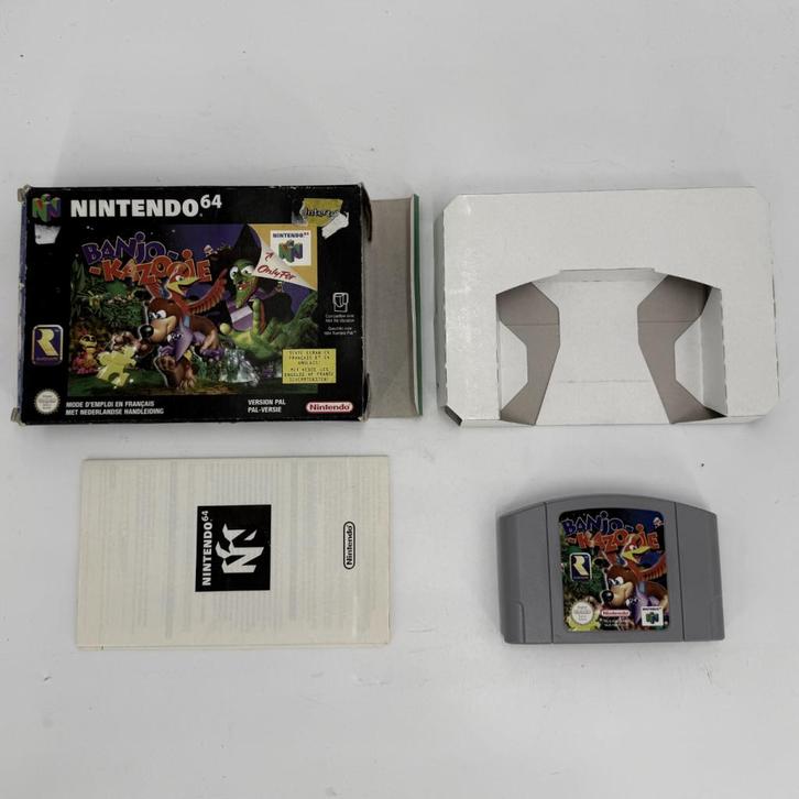 Banjo-Kazooie – Nintendo 64 (N64) | Inclusief Doos, Inlay, Spelcomputers en Games, Spelcomputers | Nintendo 64, Zo goed als nieuw