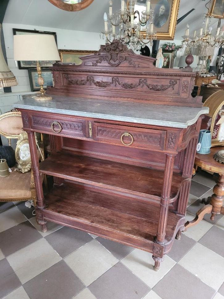 Antieke hal kast, side table, Antiek en Kunst, Curiosa en Brocante, Ophalen