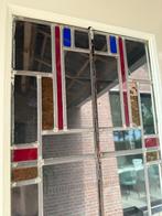 Kamer /suite schuifdeuren jaren 30 met glas en lood ramen, Doe-het-zelf en Verbouw, Kozijnen en Schuifpuien, Gebruikt, 150 tot 225 cm