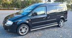Volkswagen Caddy 2.0 Maxi Combi 2010 Zwart Rolstoelbus 5+1, Auto's, Voorwielaandrijving, Euro 5, Stof, 4 cilinders