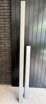 Zinken regenpijp vierkant, Doe-het-zelf en Verbouw, Buizen en Afvoer, Ophalen, Zo goed als nieuw, Zink, Minder dan 2 meter