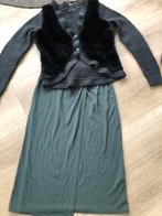 Dept nieuw vest mt S zwart grijs Kerst, Maat 38/40 (M), Overige typen, Zwart, Ophalen of Verzenden