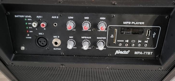 Alecto MPA-77BT PA Speaker, Audio, Tv en Foto, Professionele Audio-, Tv- en Video-apparatuur, Gebruikt, Audio, Ophalen of Verzenden