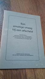 Afscheidspreek Ds. W. Vroegindeweij - Bergambacht 1969, Ophalen of Verzenden, Gelezen, W. Vroegindeweij, Christendom | Protestants