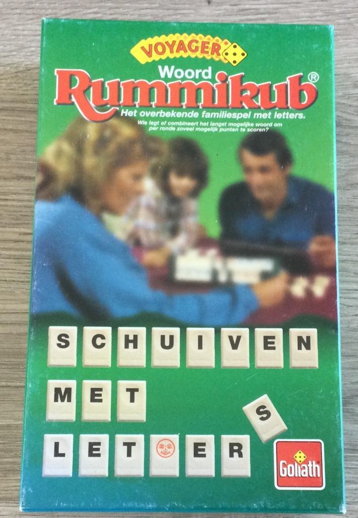 Woord Rummikub Klein, Hobby en Vrije tijd, Gezelschapsspellen | Overige, Zo goed als nieuw, Een of twee spelers, Drie of vier spelers