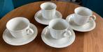 Vier keer kop en schotel Villeroy & Boch, Manoir, Gebruikt, Ophalen of Verzenden, Effen, Kop(pen) en/of Schotel(s)