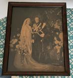 Mooi ingelijste foto van huwelijk Juliana en Bernhard, Ophalen of Verzenden, Zo goed als nieuw, Kaart, Foto of Prent