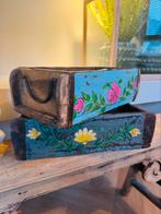 Opbergen Houten kistjes bakken mand vintage babykamer, Ophalen