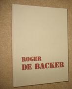 Roger de Backer; Beschouwingen; H. Büschler; 1972, Gelezen, Verzenden