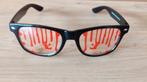NERD BRIL MET BLOED-HALLOWEEN-CARNAVAL, Verzenden, Zo goed als nieuw, Overige typen, Halloween of Griezel