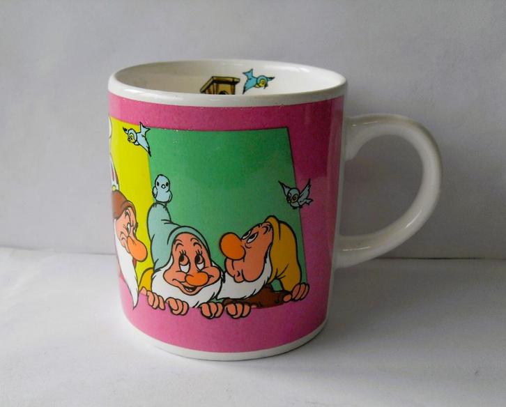 Sneeuwwitje en de 7 Dwergen Mok Beker Disney, Verzamelen, Disney, Zo goed als nieuw, Servies, Sneeuwwitje of Doornroosje, Ophalen of Verzenden