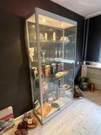 3x prachtige glazen aluminium vitrine kast 100 x 200  x 40, Huis en Inrichting, Kasten | Vitrinekasten, Ophalen, 100 tot 150 cm