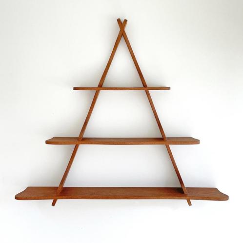 vintage Scandinavisch teak WANDREK kruidenrek Deens design, Huis en Inrichting, Woonaccessoires | Wandplanken en Boekenplanken