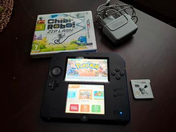 Nintendo 2DS Zwart/Blauw + Games beschikbaar voor biedingen