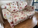 Landelijk Engels bankstel met twee losse fauteuils (bloemen), Huis en Inrichting, Ophalen, Zo goed als nieuw, Tweepersoons, Rechte bank