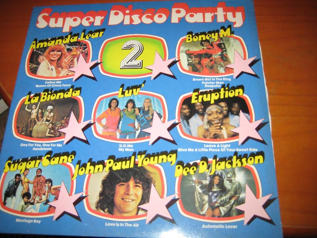 LP, Super Disco Party 2, Cd's en Dvd's, Vinyl | Pop, Ophalen of Verzenden, 1960 tot 1980, Zo goed als nieuw, 12 inch