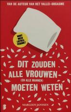 Dit zouden alle vrouwen en mannen moeten weten, Nieuw, Ophalen of Verzenden, Marleen Janssen