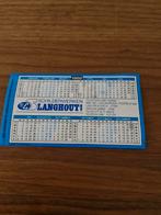 4002 Oude Jaarkalender Sticker LS Schilderwerken Langhout, Ophalen of Verzenden, Zo goed als nieuw