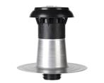 Platdak ontluchter / doorvoer dubbelwandig 90-100, Afvoer, Ophalen of Verzenden, Minder dan 2 meter, 80 mm of meer