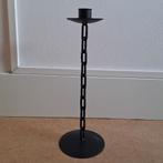 Zwarte kandelaar, Huis en Inrichting, Woonaccessoires | Kandelaars en Kaarsen, Ophalen of Verzenden, Zo goed als nieuw, Metaal