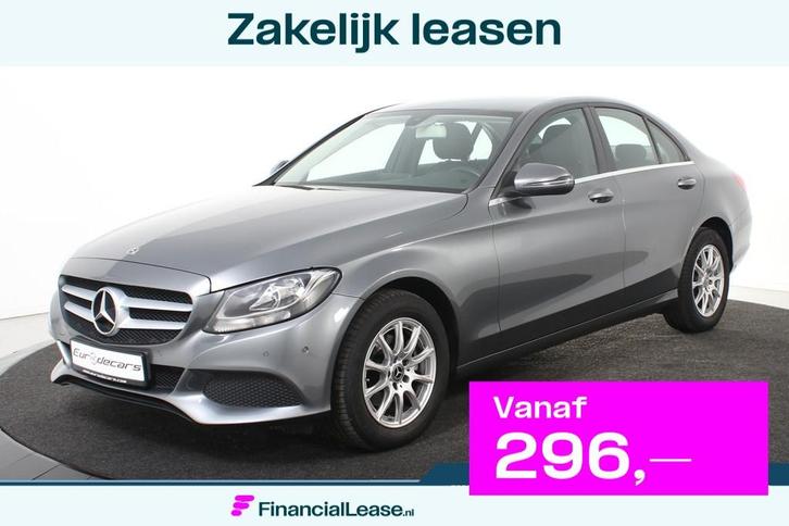 Mercedes-Benz C-Klasse 180d Limousine *Leer*Navigatie*Parkas, Auto's, Mercedes-Benz, Bedrijf, Lease, Financial lease, C-Klasse