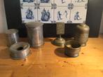 Antiek, roker, set, koper, tin, Indië, Ophalen of Verzenden