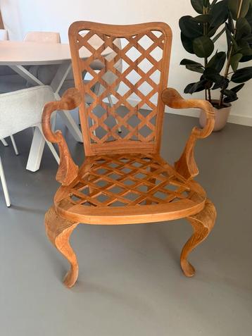 ANÉMONE van ASTELLO design handgemaakte teak houten stoel beschikbaar voor biedingen