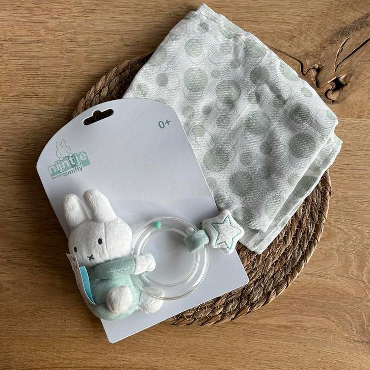 Nijntje Rammelaar + Hydrofiele Doek - Nieuw!, Kinderen en Baby's, Speelgoed | Babyspeelgoed, Nieuw, Rammelaar, Ophalen of Verzenden