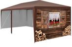 Apres-ski/oktoberfest tent 6x3m - met Oostenrijkse decoratie, Tuin en Terras, Partytenten, Ophalen, Gebruikt, Opvouwbaar, Partytent
