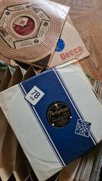 78 rpm grammofoonplaten,  16 stuks met koffer, Gebruikt, Overige formaten, Overige typen, Ophalen of Verzenden