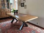Mangohouten eetkamertafel., Ophalen, 200 cm of meer, 50 tot 100 cm, Zo goed als nieuw